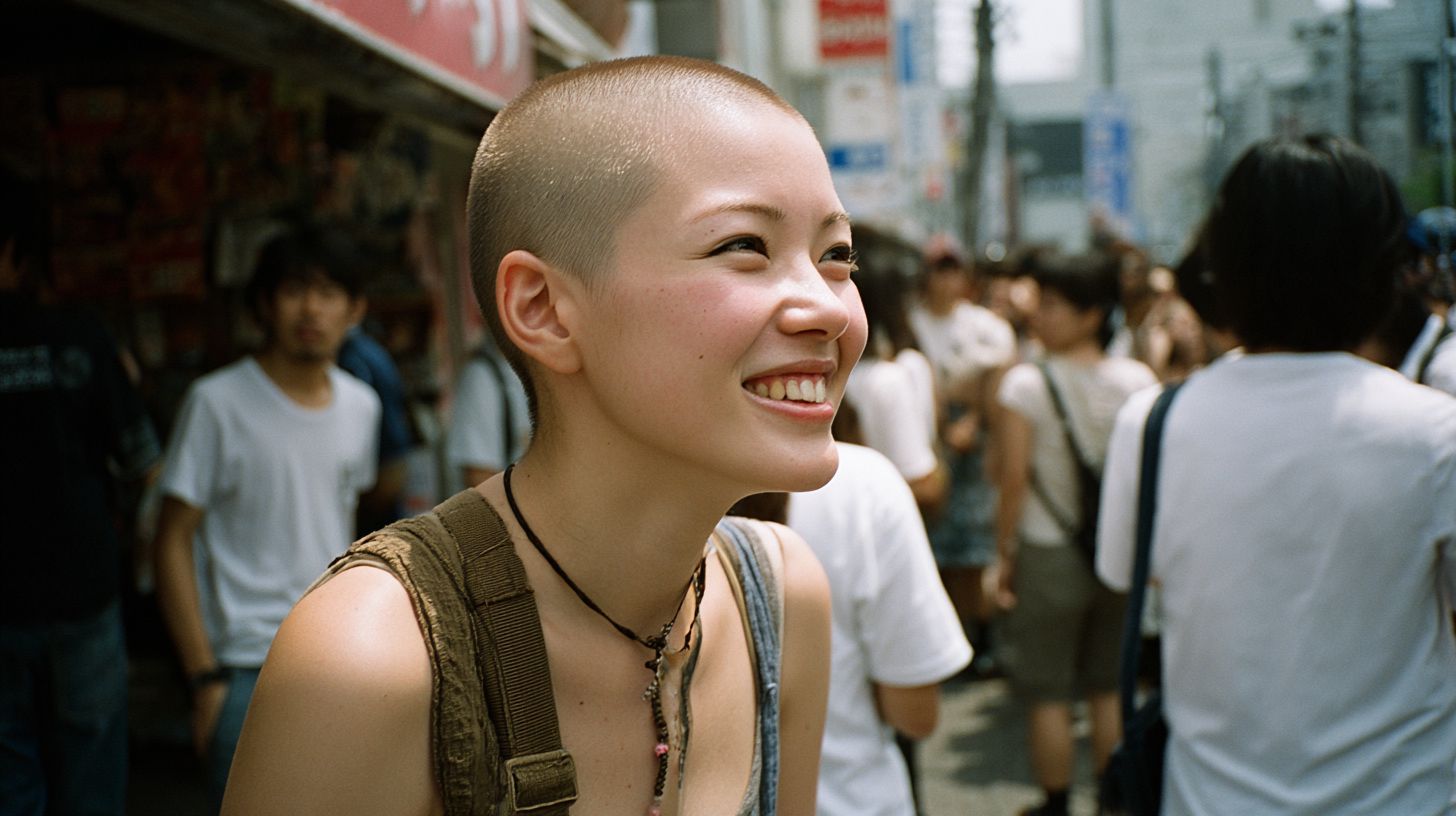 坊主女子画像　沖縄県　浦添市　2026年04月21日　坊主女子　スキンヘッド女子　画像