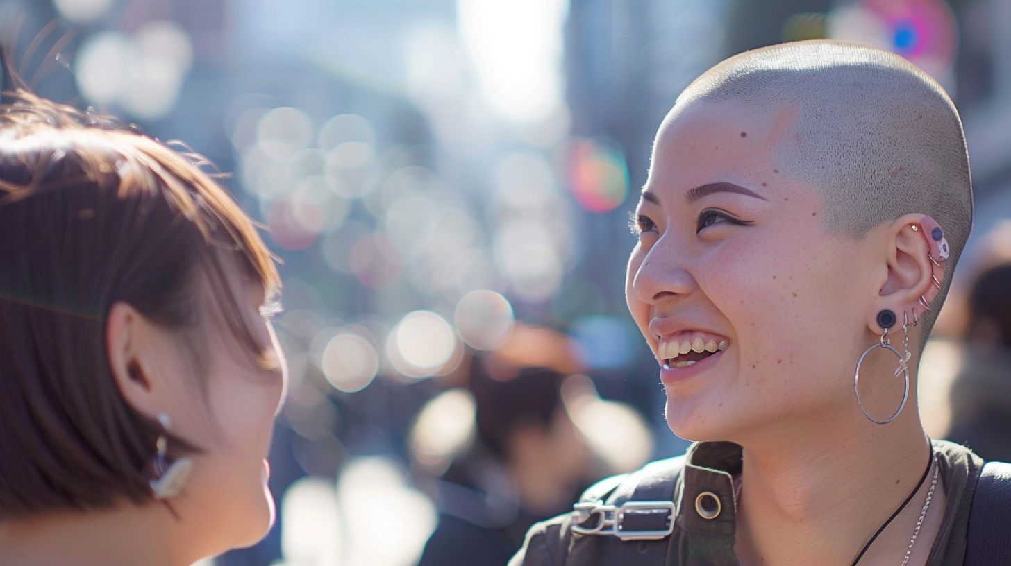 スキンヘッド画像　大阪府　河内長野市　2024年12月23日　スキンヘッド女子　スキンヘッド　画像