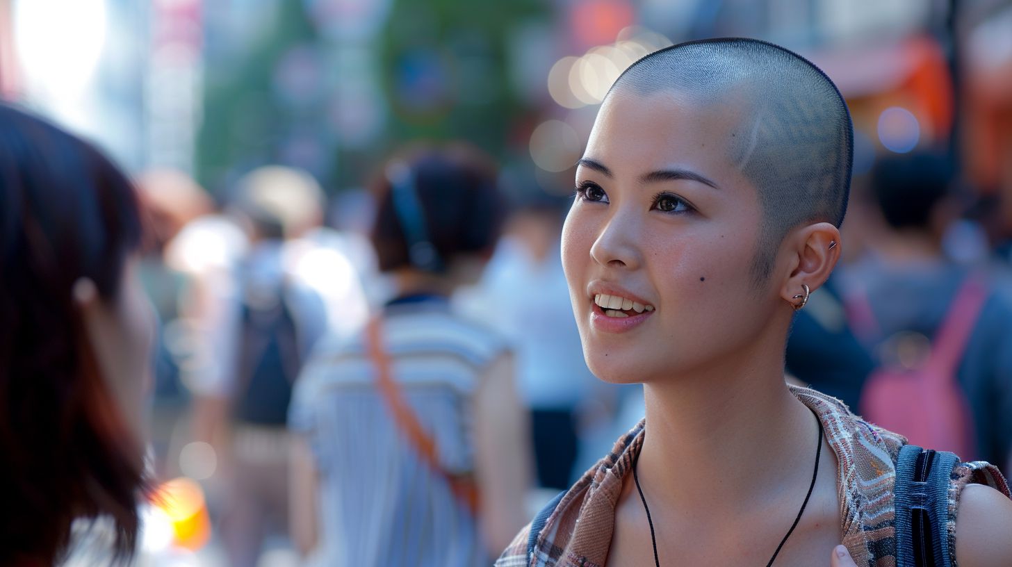 スキンヘッド画像　千葉県　浦安市　2025年10月31日　スキンヘッド女子　坊主　画像