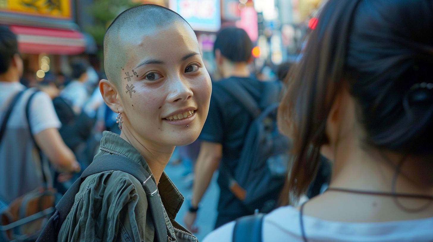 スキンヘッド画像　埼玉県　さいたま市　2026年04月24日　スキンヘッド女子　剃毛　画像