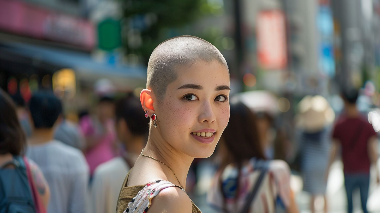 スキンヘッド画像　千葉県　市原市　2026年05月05日　スキンヘッド女子　ぼうず頭　画像