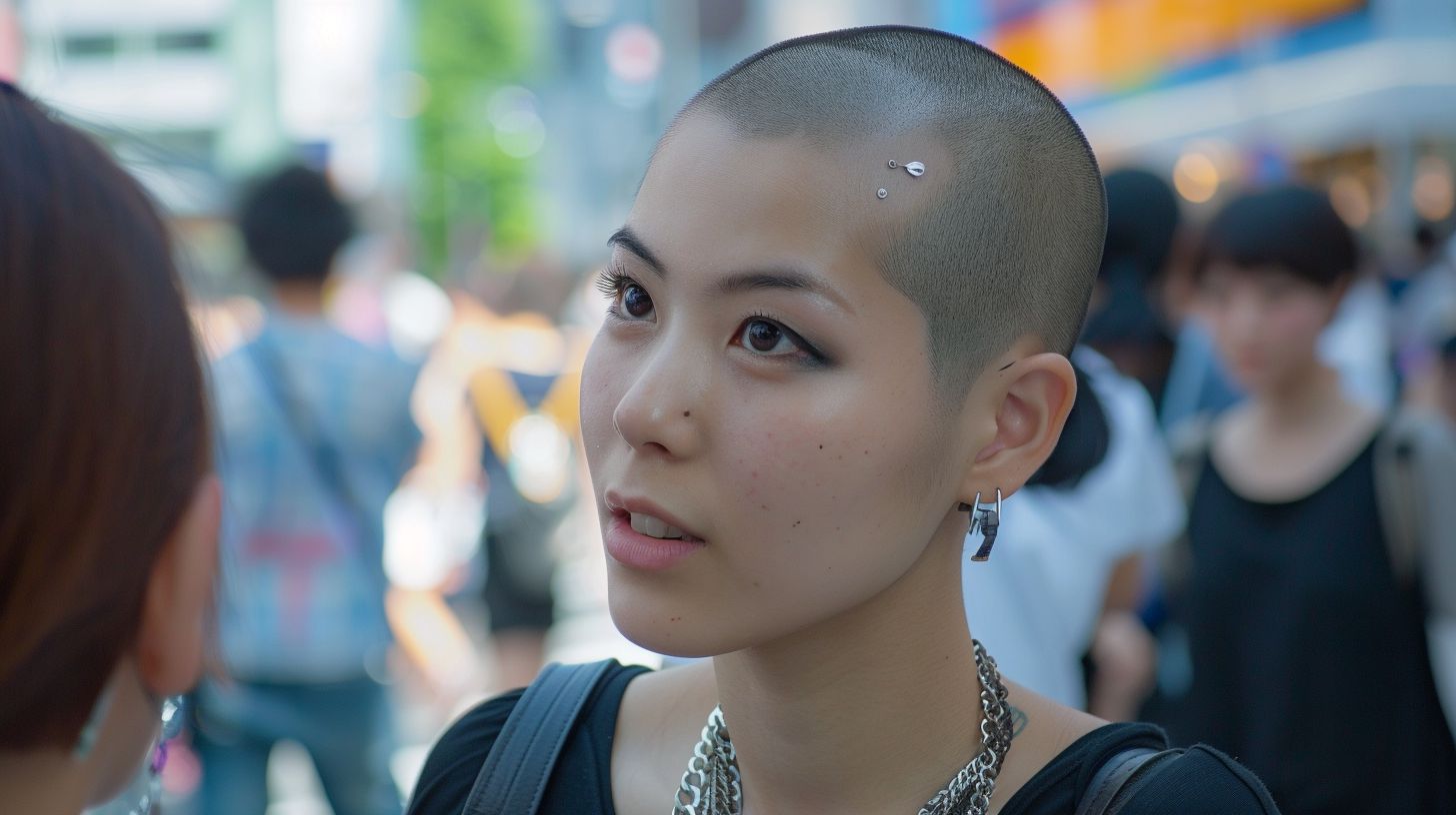 スキンヘッド画像　沖縄県　沖縄市　2026年05月10日　スキンヘッド女子　ぼうず頭　画像