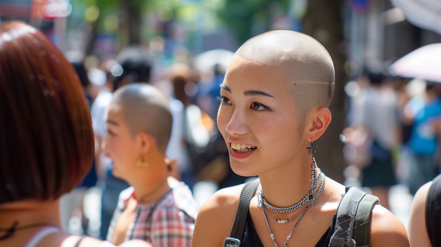 坊主女子画像　埼玉県　狭山市　2024年05月01日　坊主女子　坊主女子　画像