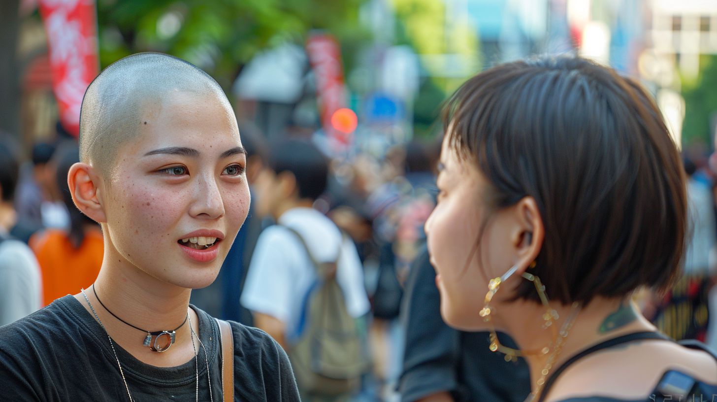 坊主女子画像　長野県　茅野市　2024年05月10日　坊主女子　剃髪女子　画像