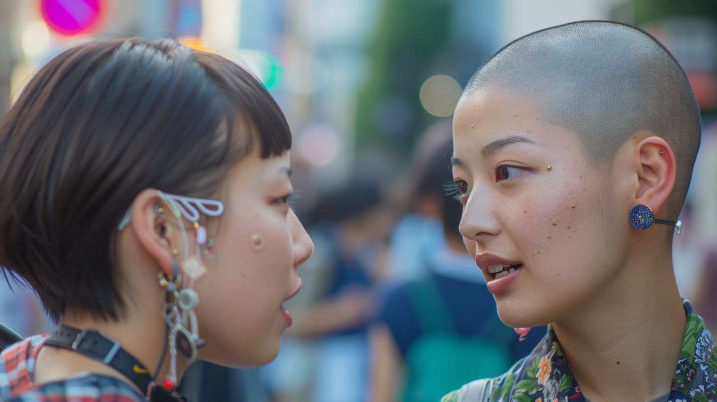 坊主女子画像　佐賀県　佐賀市　2024年05月19日　坊主女子　スキンヘッド女子　画像