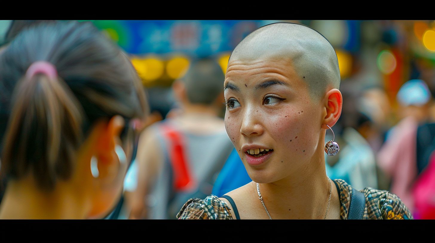 坊主女子画像　千葉県　八千代市　2024年06月17日　坊主女子　坊主女子　画像