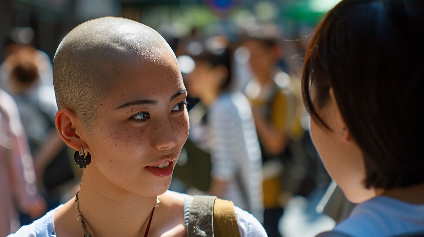 坊主女子画像　埼玉県　白岡市　2024年09月19日　坊主女子　剃髪女子　画像