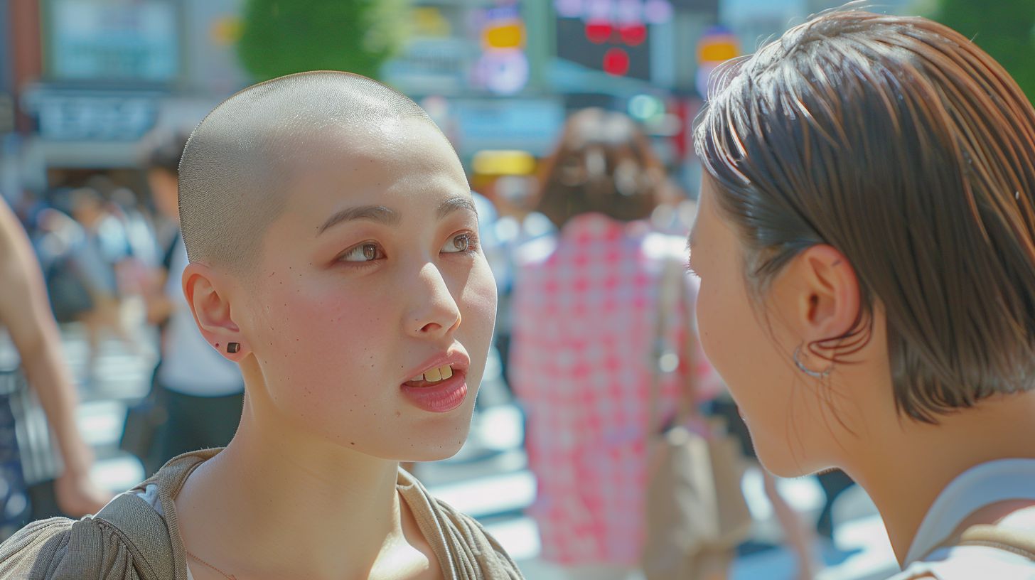 坊主女子画像 奈良県 大和郡山市 2024年10月07日 坊主女子 スキンヘッド女子 画像
