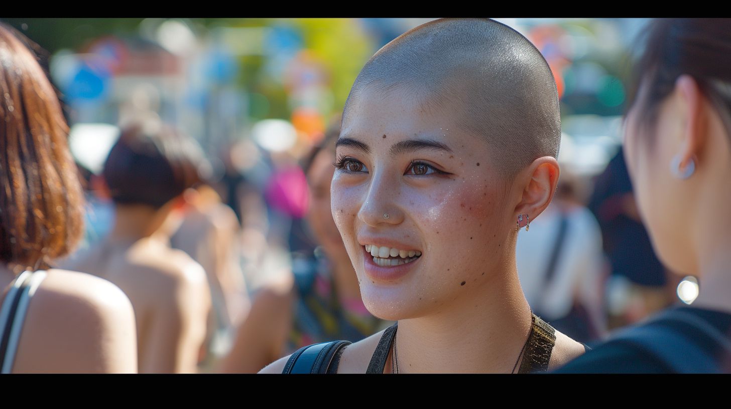 坊主女子画像 滋賀県 近江八幡市 2024年10月24日 坊主女子 剃髪女子 画像