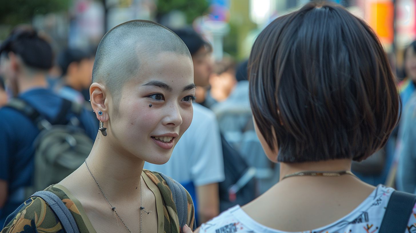 坊主女子画像　茨城県　守谷市　2025年01月31日　坊主女子　ぼうず女子　画像