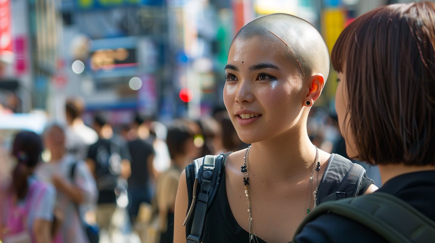 坊主女子画像 大阪府 貝塚市 2025年02月21日 坊主女子 スキンヘッド女子 画像