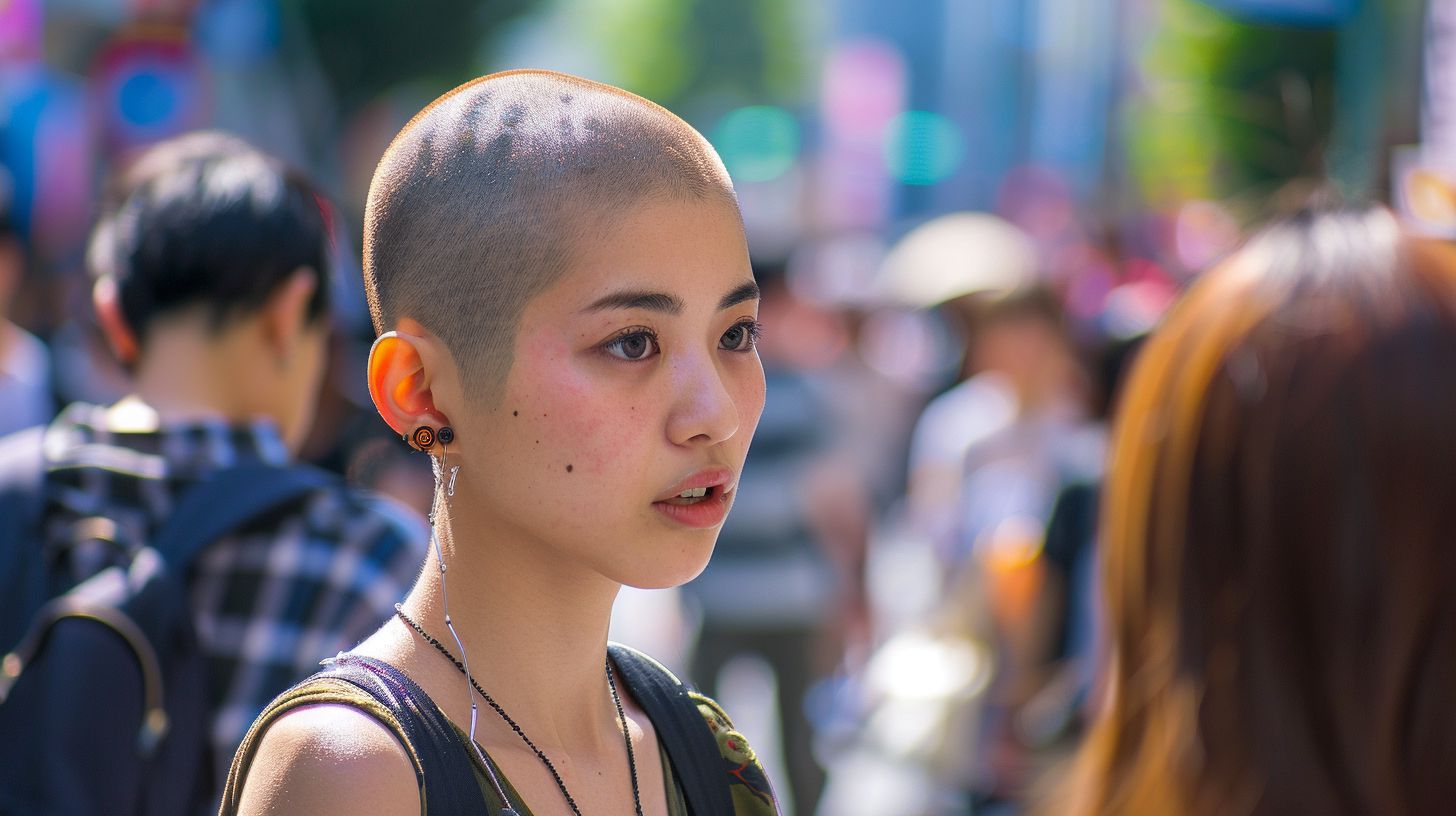 坊主女子画像　宮城県　大崎市　2025年03月13日　坊主女子　坊主女子　画像