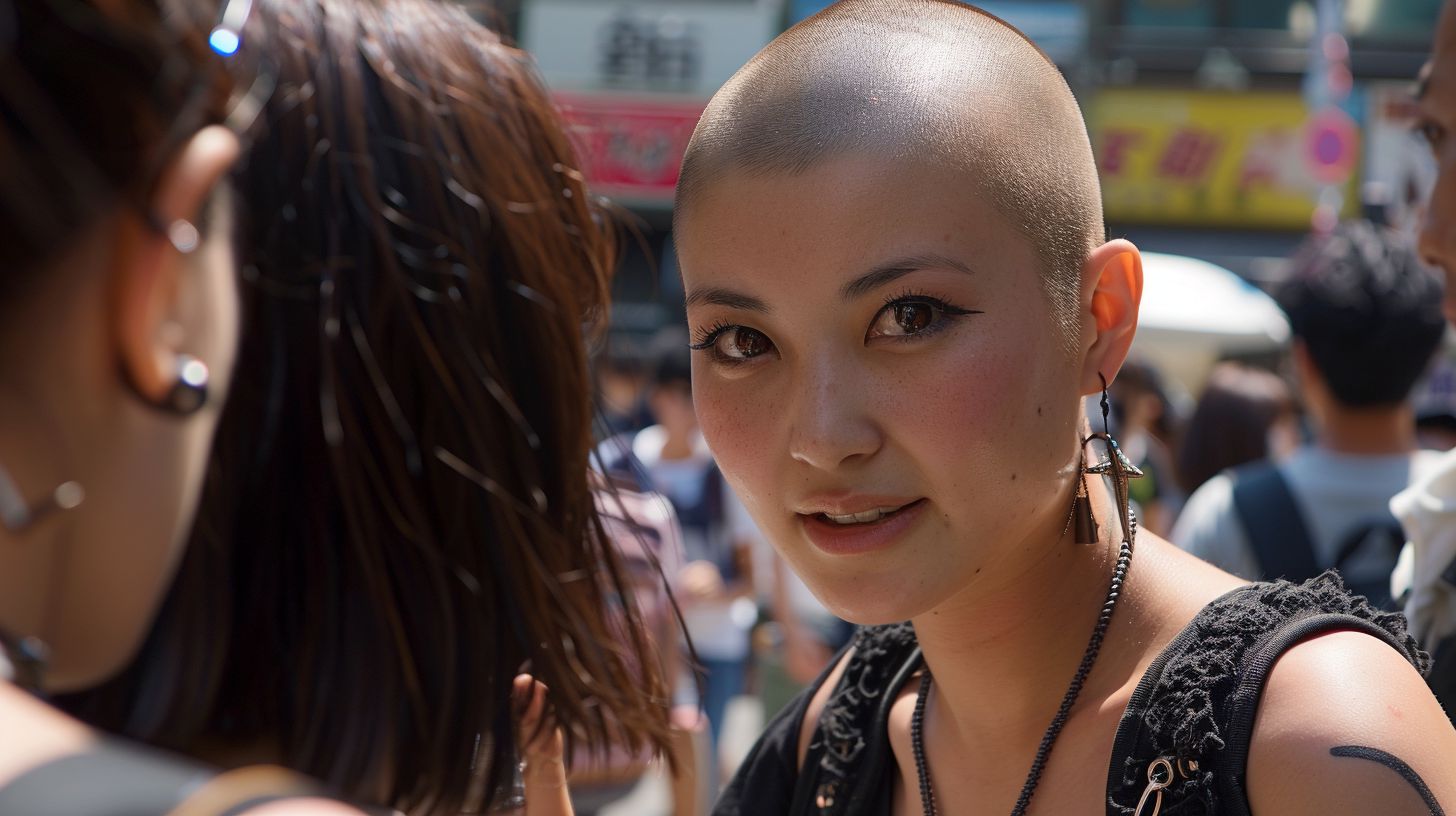 坊主女子画像　東京都　板橋区　2025年05月03日　坊主女子　剃髪女子　画像
