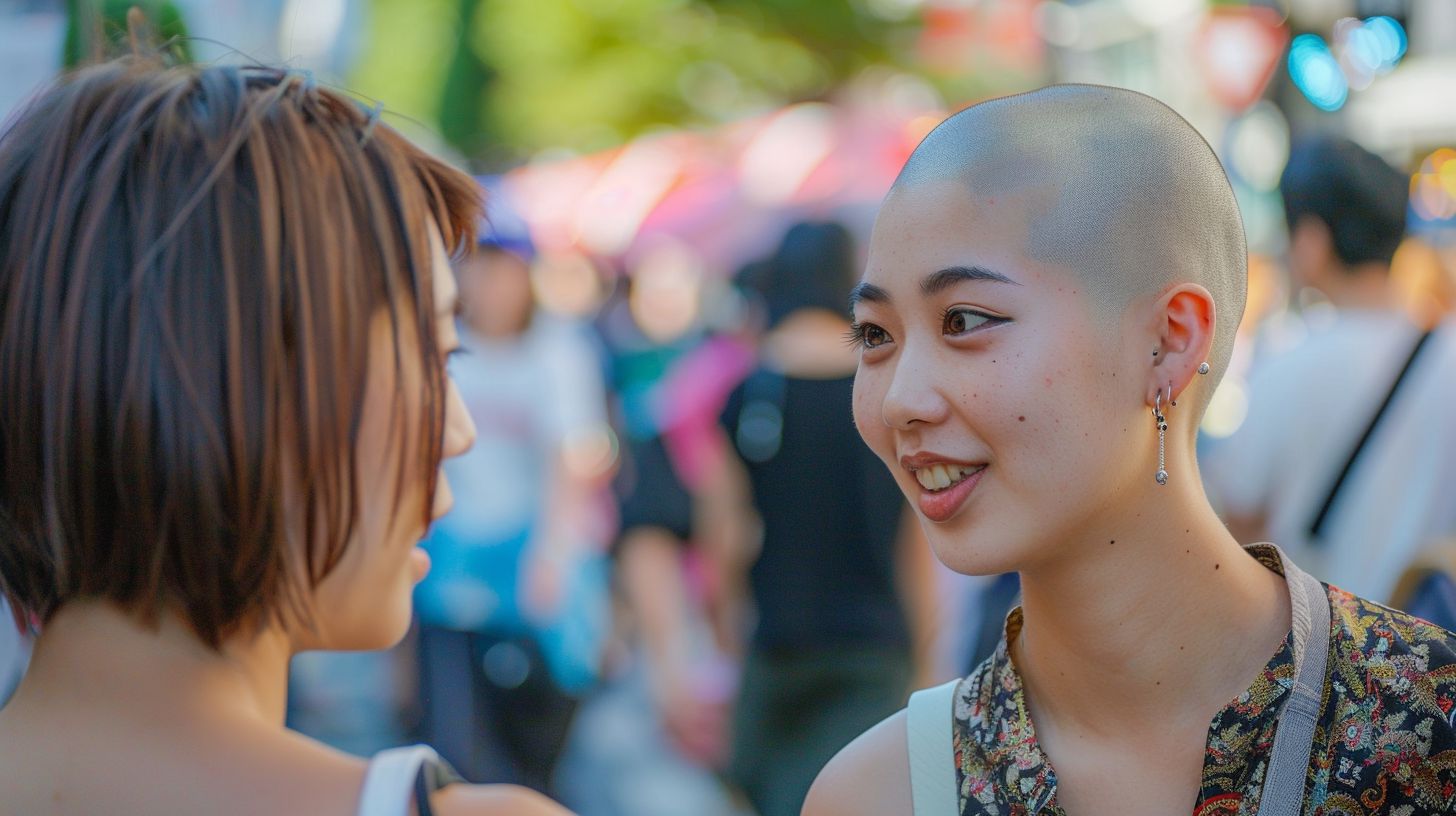 坊主女子画像　静岡県　藤枝市　2025年06月20日　坊主女子　坊主女子　画像