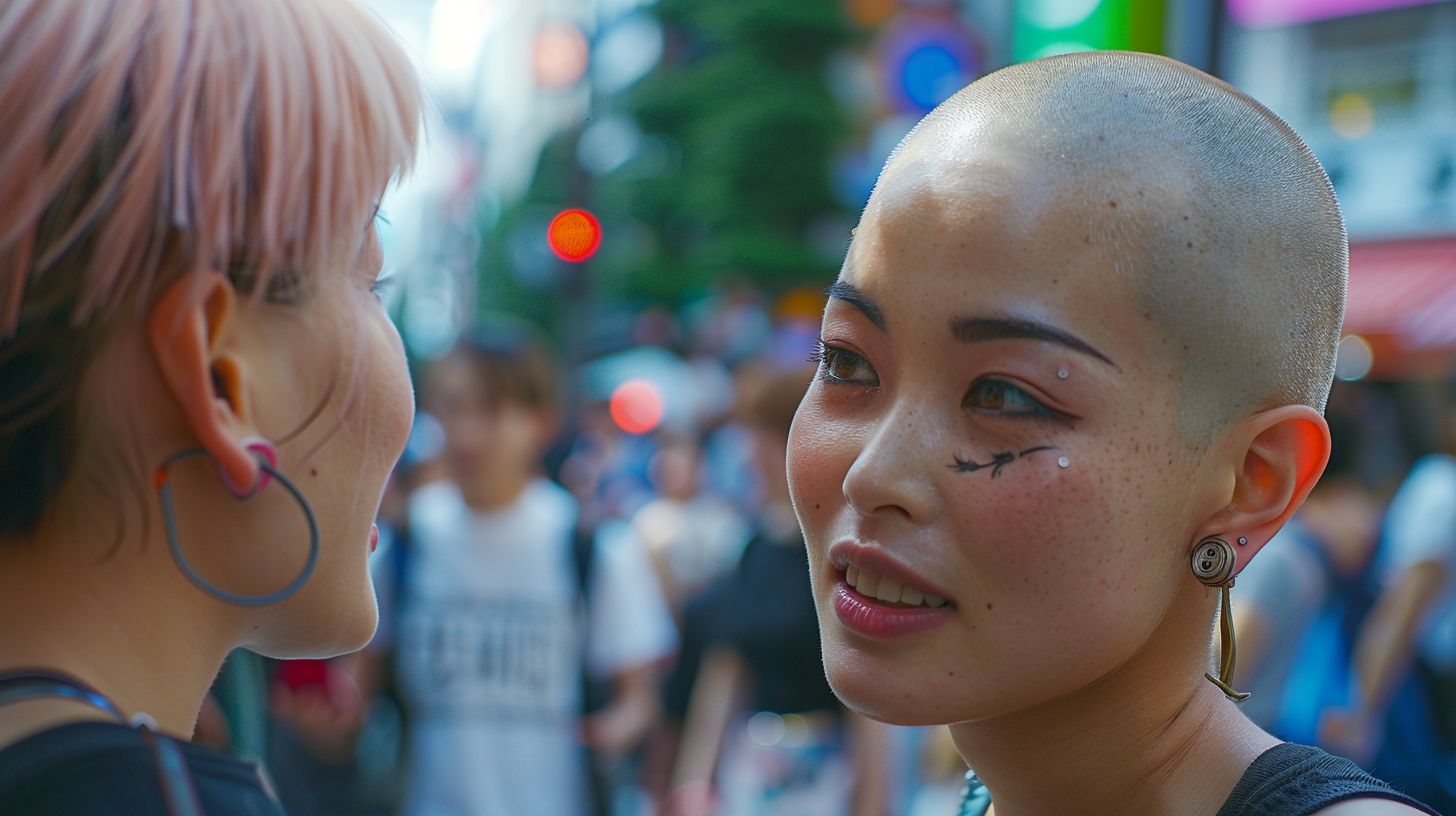 坊主女子画像　東京都　葛飾区　2025年07月20日　坊主女子　坊主女子　画像