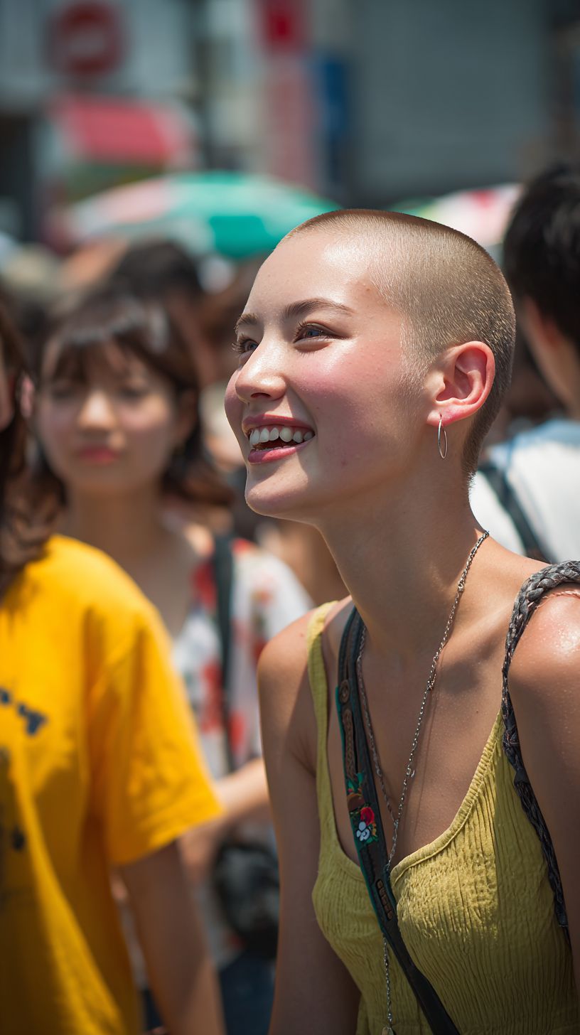 坊主女子画像　北海道　千歳市　2026年03月11日　坊主女子　剃髪女子　画像