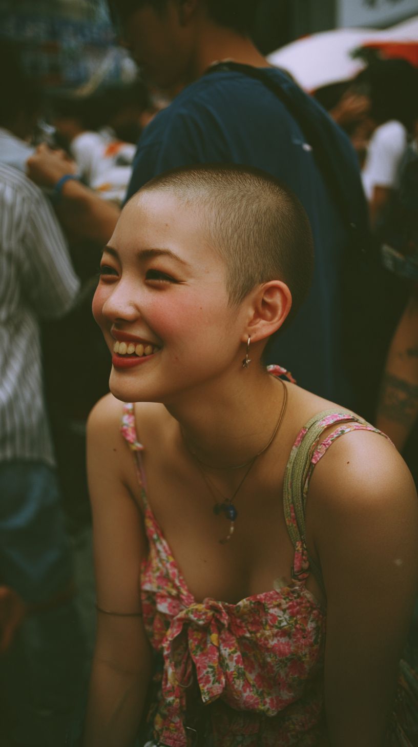 坊主女子画像　大阪府　池田市　2026年04月25日　坊主女子　スキンヘッド女子　画像