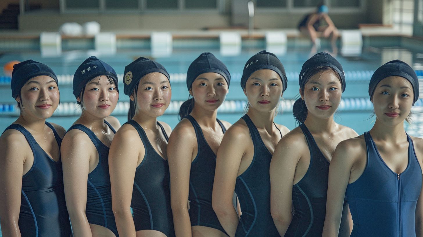 水泳部女子画像　東京都　町田市　2024年06月04日　水泳部女子　水泳部女子　画像