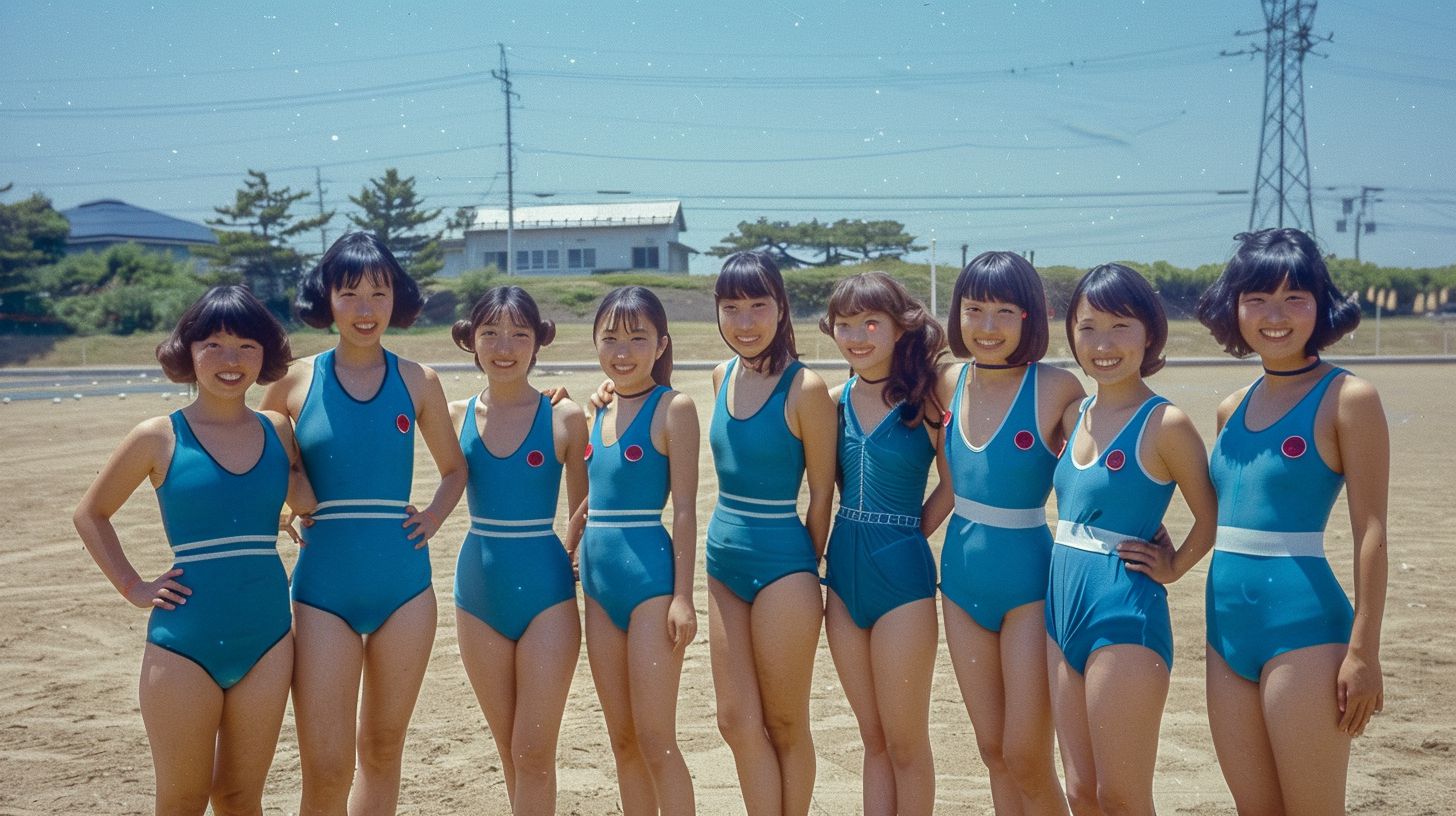 水泳部女子画像　岡山県　倉敷市　2025年07月19日　水泳部女子　水泳部女子　画像