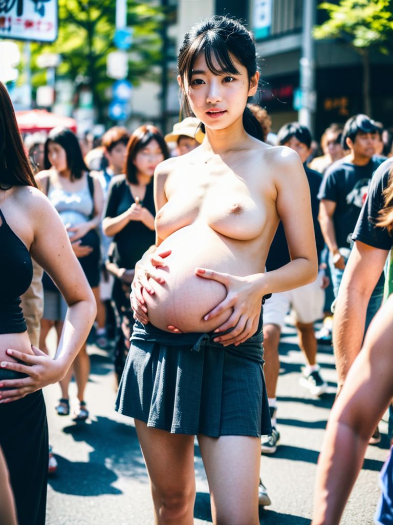 出産間近の妊婦 露出画像 東京都 多摩市 2024年08月23日 出産間近の妊婦 強制露出 画像