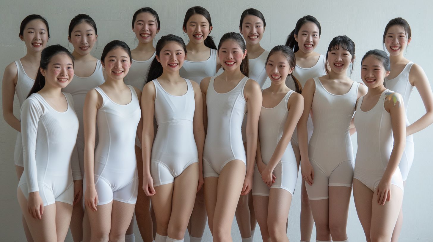 体操部女子画像 鳥取県 鳥取市 2024年07月30日 体操部女子 女子新体操部員 画像