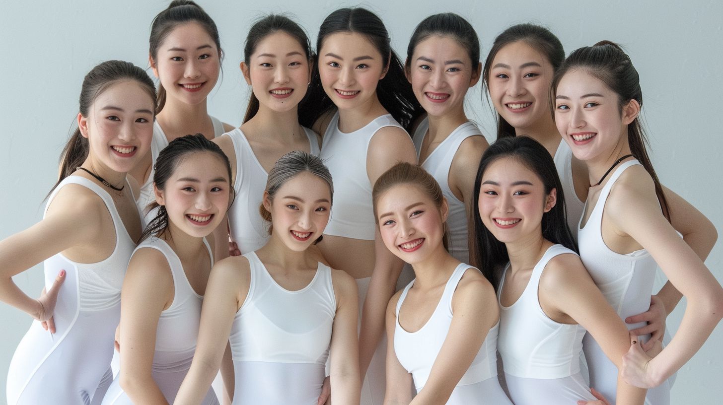 体操部女子画像 埼玉県 朝霞市 2024年08月24日 体操部女子 体操部員 画像