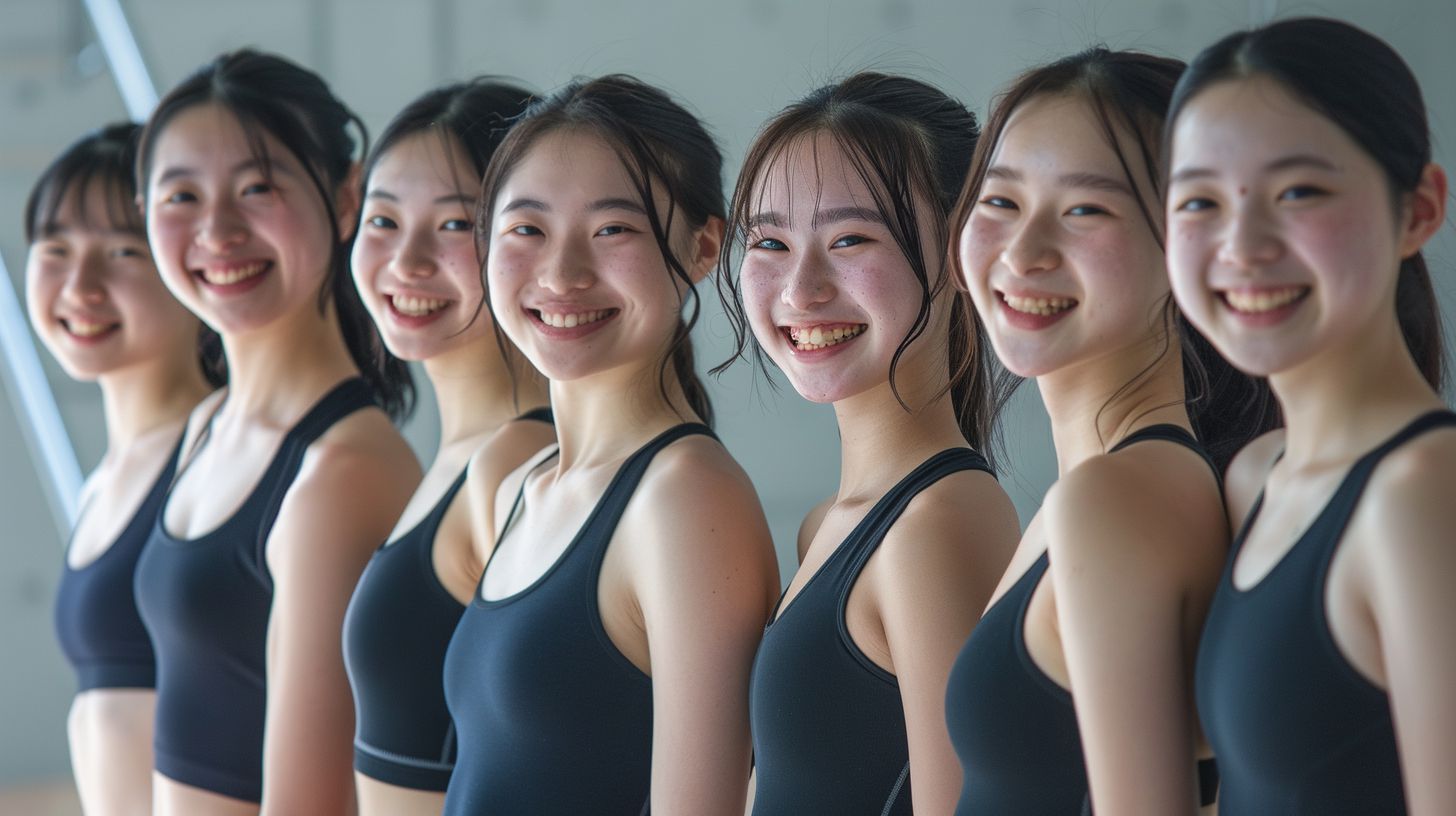 体操部女子画像 宮崎県 延岡市 2024年09月20日 体操部女子 体操部員 画像