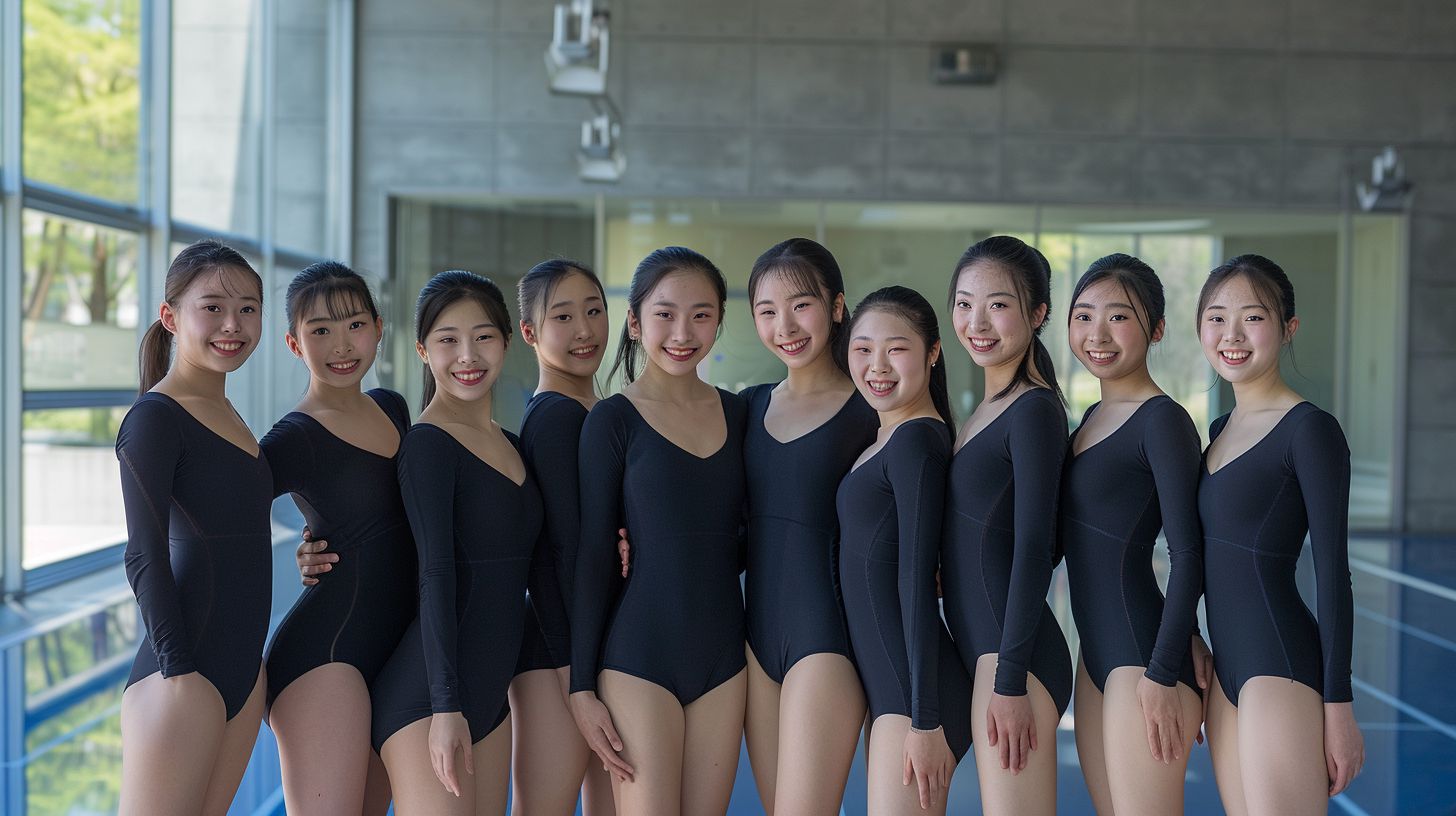 体操部女子画像 京都府 福知山市 2024年09月29日 体操部女子 レオタード女子 画像