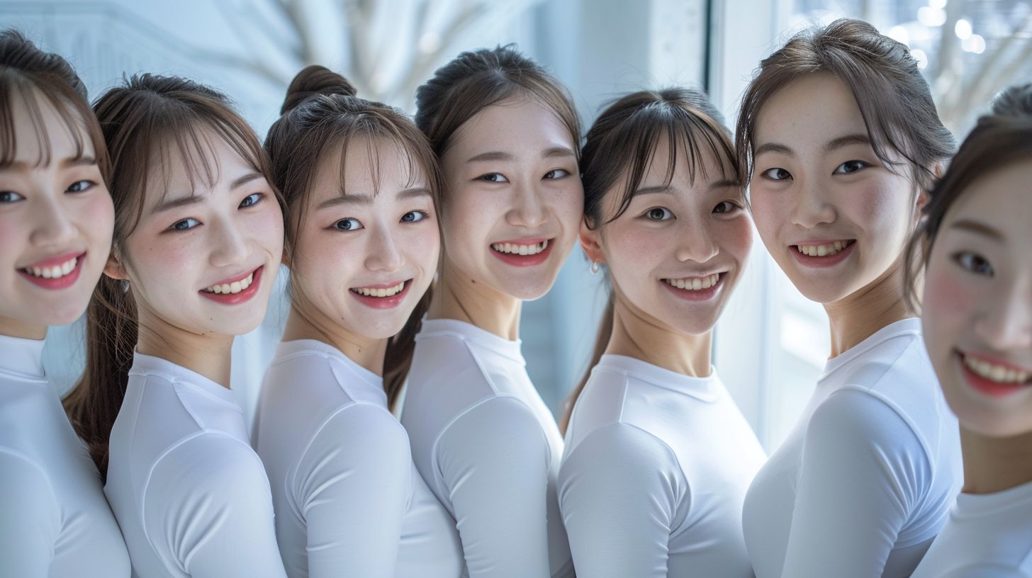 体操部女子画像 長野県 茅野市 2025年07月17日 体操部女子 女子新体操部員 画像