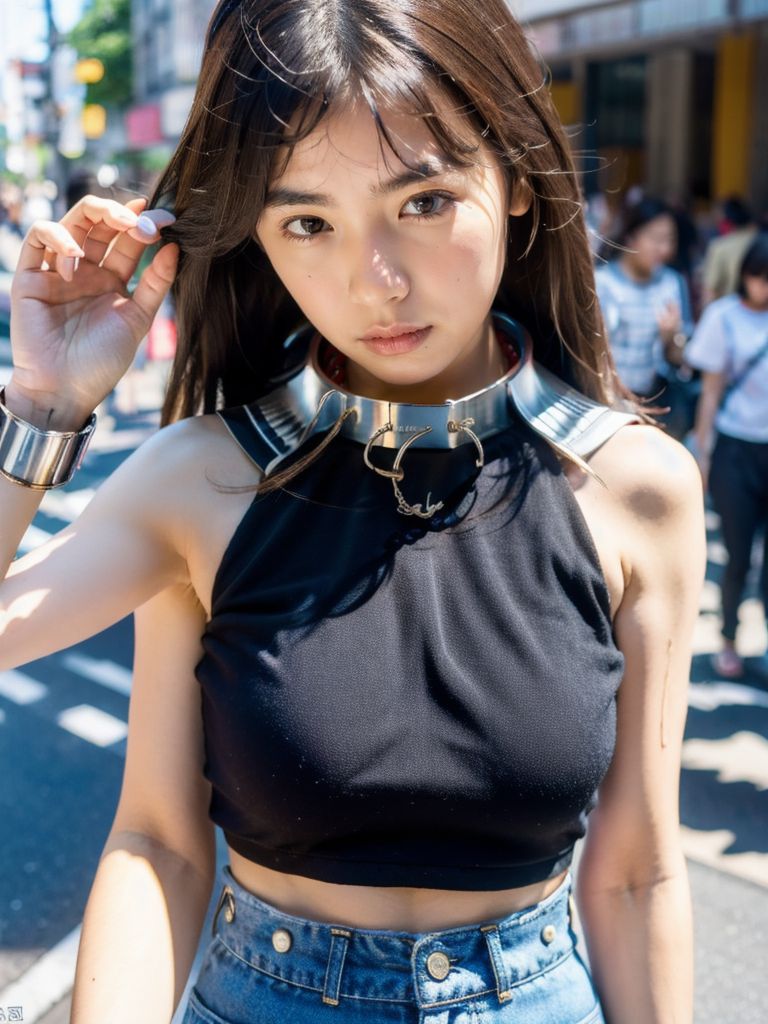 手錠される女性　東京都　清瀬市　2025年06月28日　手錠女子画像