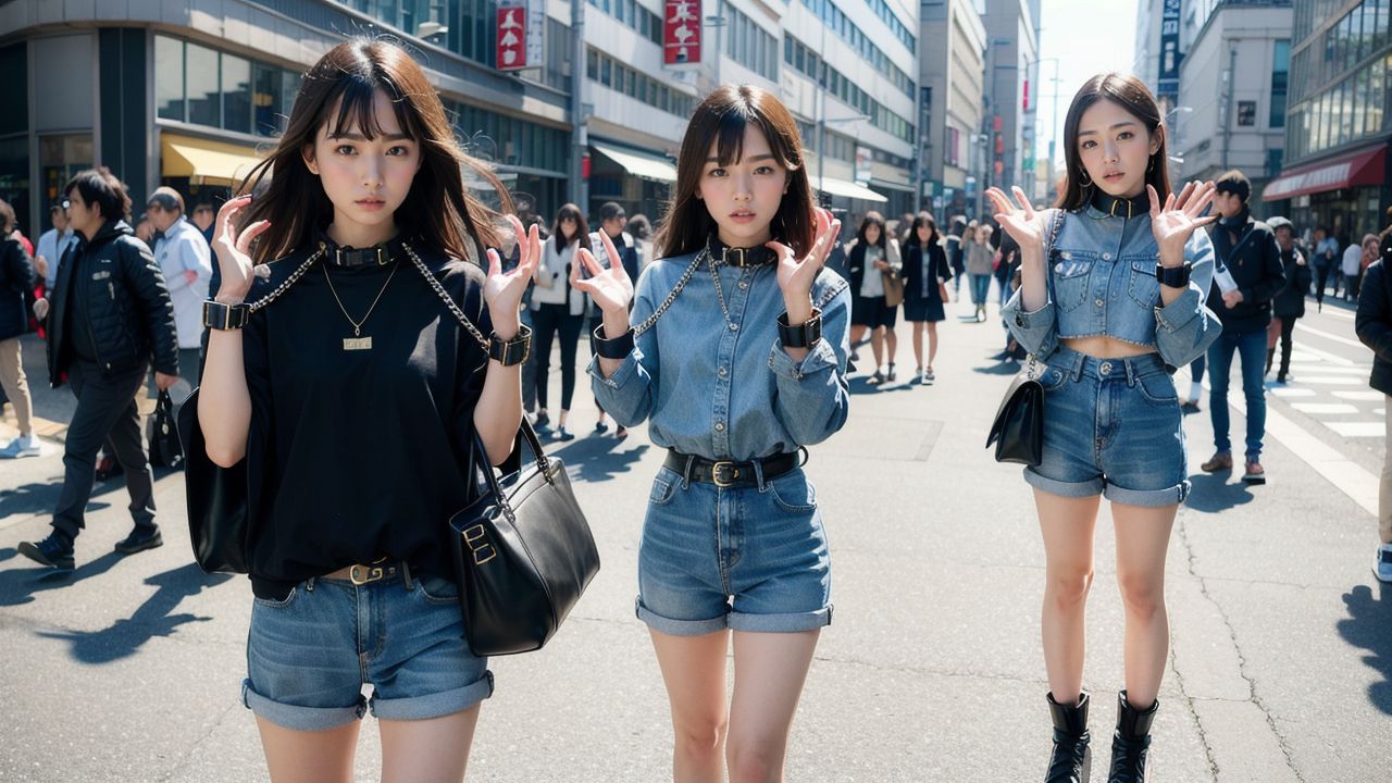 手錠される女性　東京都　台東区　2025年08月05日　手錠女子画像