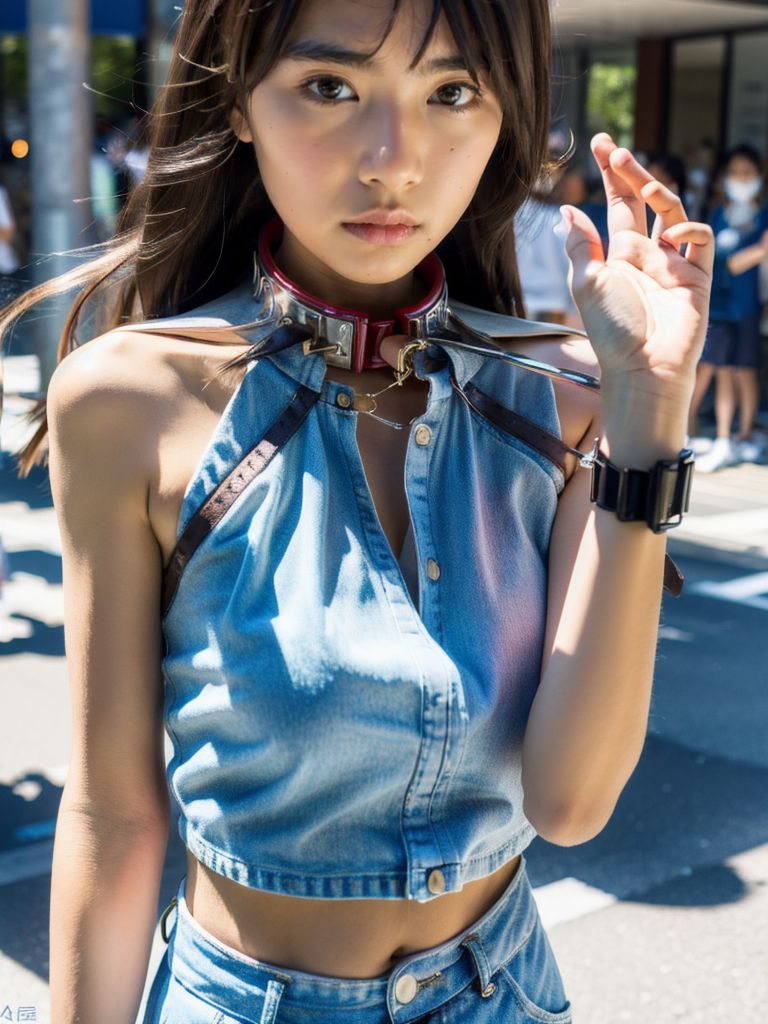 手錠される女性　東京都　昭島市　2025年11月19日　手錠女子画像