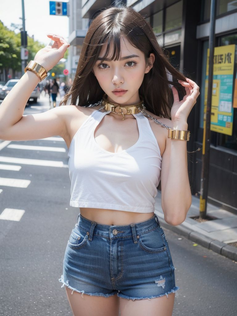 手錠される女性　奈良県　大和郡山市　2026年04月24日　手錠女子画像