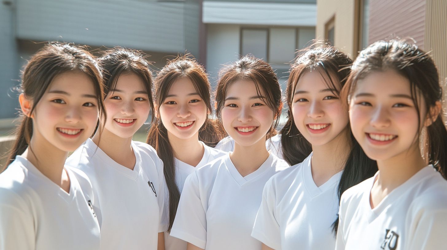 運動部女子画像　青森県　五所川原市　2024年10月20日　運動部女子　運動部女子　画像