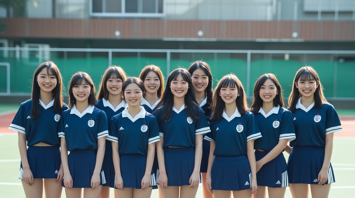 運動部女子画像　福岡県　北九州市　2025年07月14日　運動部女子　運動部女子　画像