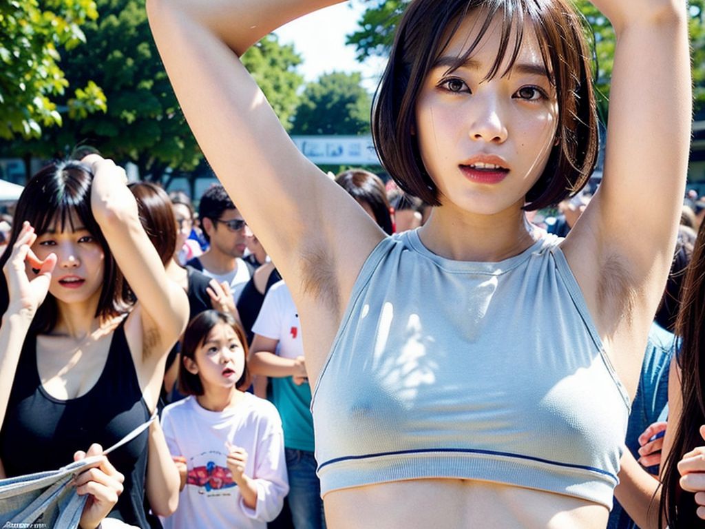美女わき毛画像 東京都 あきる野市 2023年08月10日 美女のわき毛 露出調教 画像
