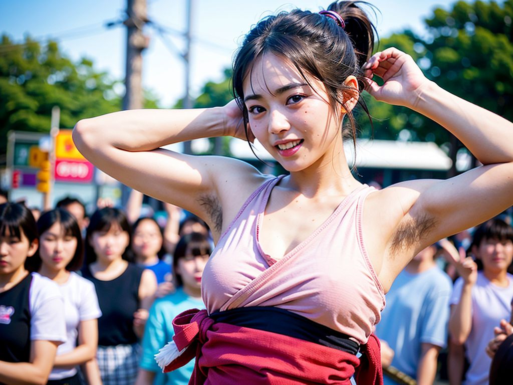 美女わき毛画像 愛知県 犬山市 2023年09月10日 美女のわき毛 ゲリラ露出 画像