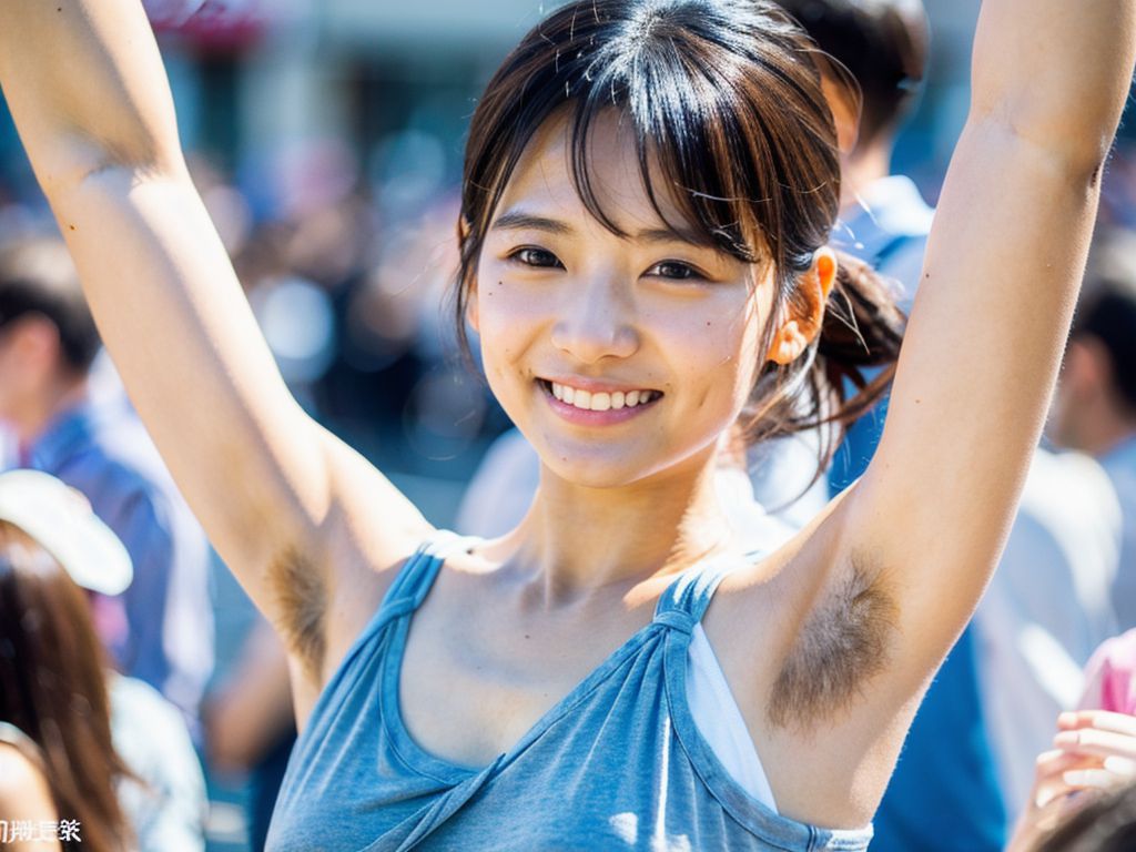 美女わき毛画像　群馬県　館林市　2024年02月21日　美女のわき毛　屋外露出　画像