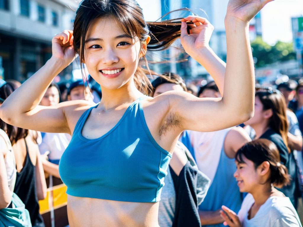 美女わき毛画像 福井県 越前市 2024年06月14日 美女のわき毛 ハード露出 画像