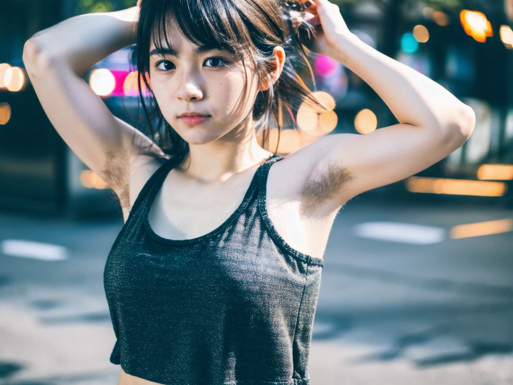 美女わき毛画像　福岡県　大牟田市　2024年12月28日　美女のわき毛　変態露出　画像