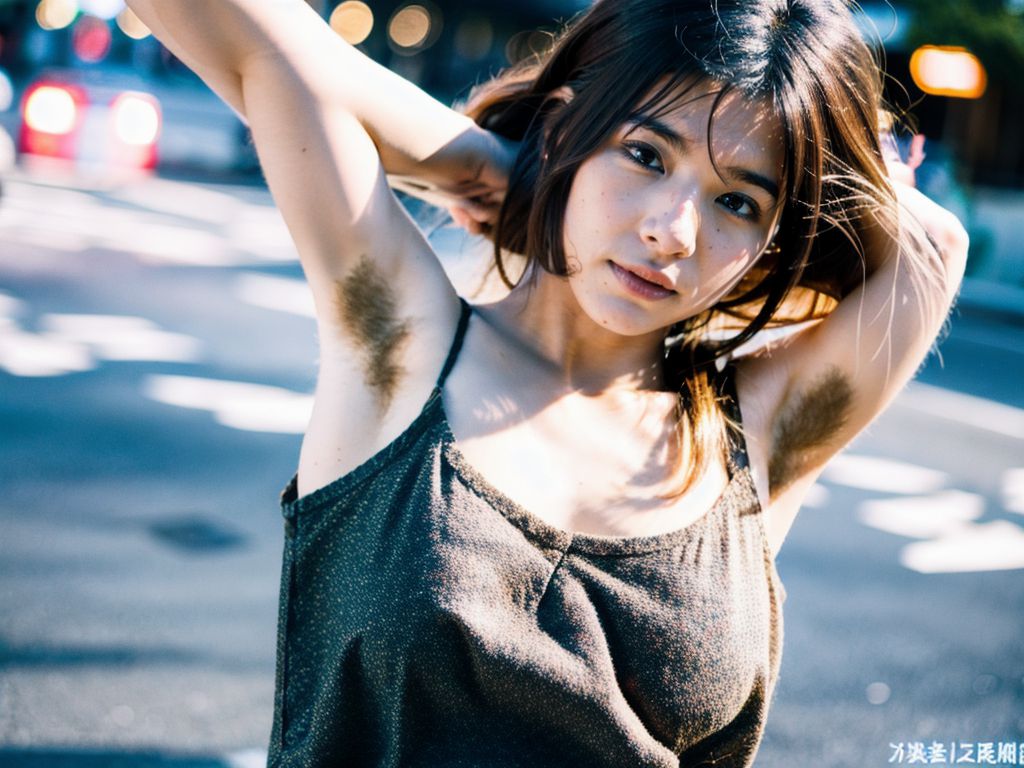 美女わき毛画像　茨城県　水戸市　2025年08月14日　美女のわき毛　ハード露出　画像
