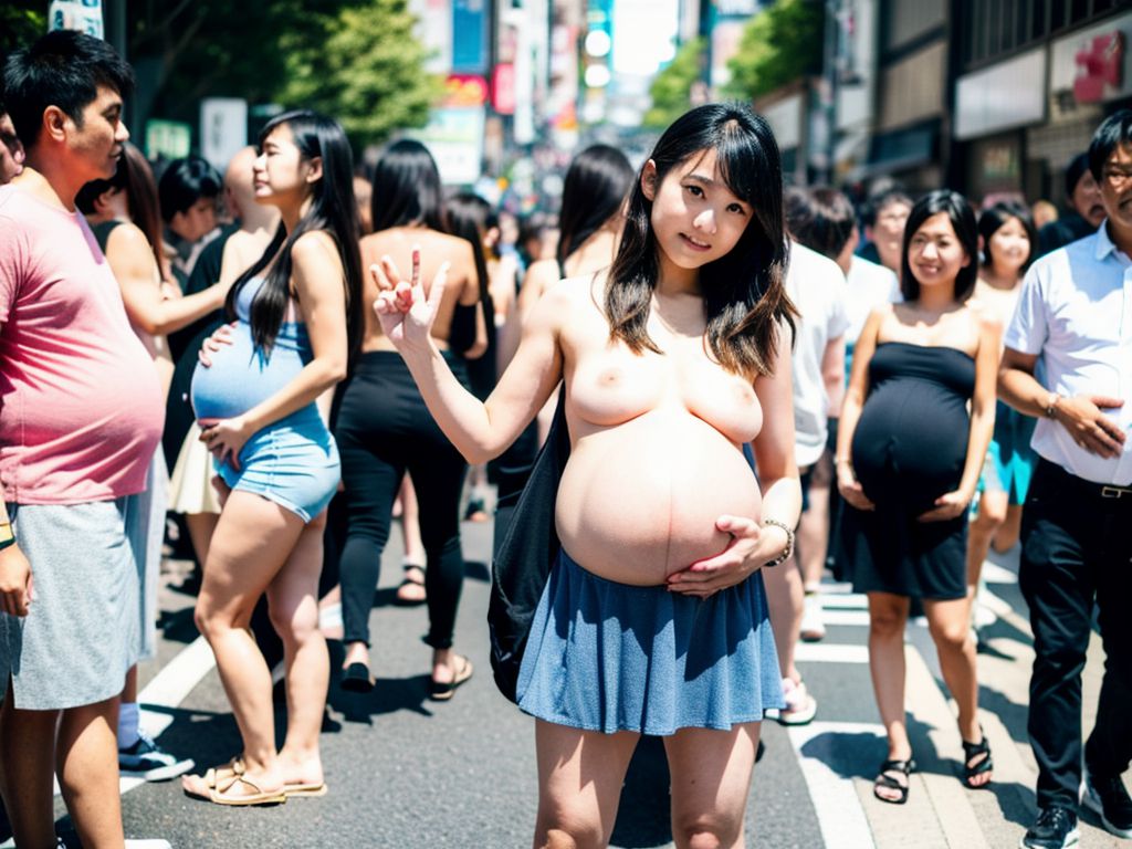 ヤンママ妊婦露出画像 大阪府 河内長野市 2024年07月01日 ヤンママ妊婦 変態露出 画像